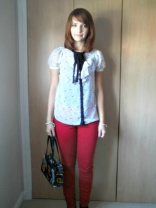 OOTD - Red Jeans